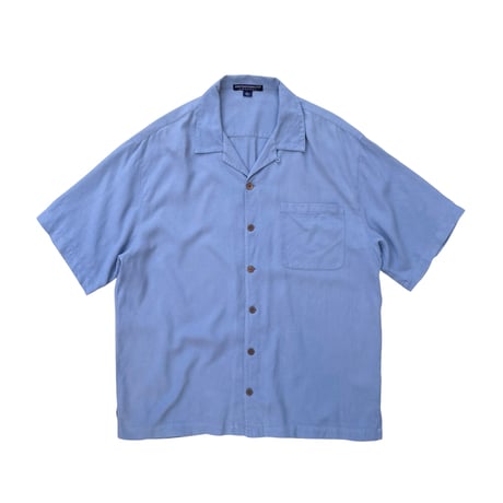 TORO Open Collar Shirt Size-L SILK × COTTON