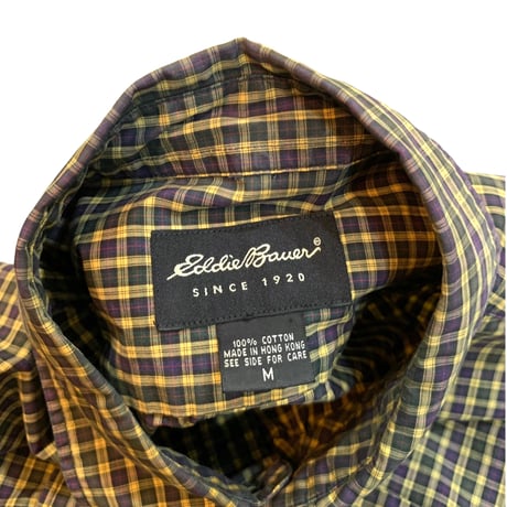 90-00's Eddie Bauer L/S Check Shirt size M