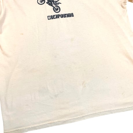 90-00's California Motocross V Neck L/S Tee size XL・Made in usa