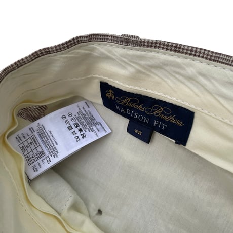 SOLBIATI SPECIAL SELECTION FOR Brooks Brothers LINEN Slacks Size-w35 L30程