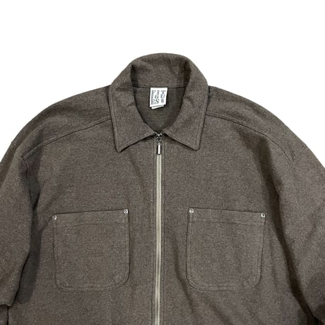FITIGUES Zip UP Shirt  Size-L MADE IN USA 90s~