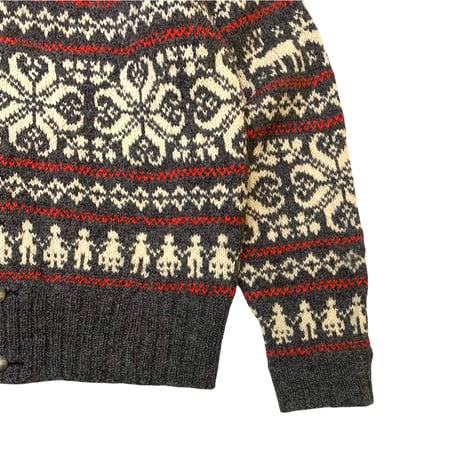 🇳🇴HAND MADE NORWAY CARDIGAN size XL程