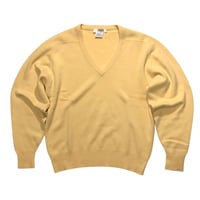 “l.magnum“ V-neck 100% PURE Cashmere  Size-M程