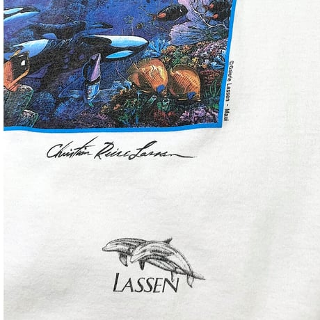 90's LASSEN HARMONY T-SHIRT MADE IN USA🇺🇸 size M〜L