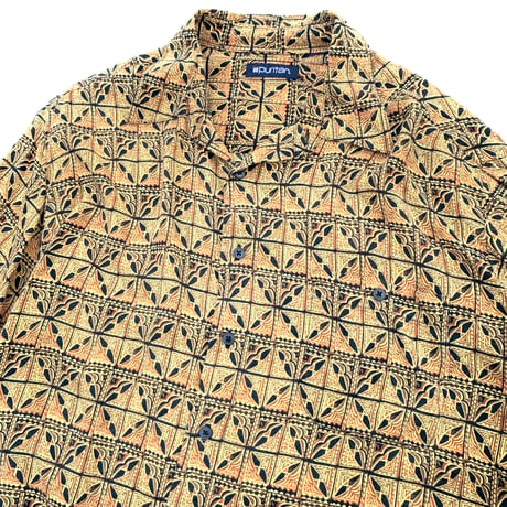 RAYON NATIVE PATTERN SHIRT size L程