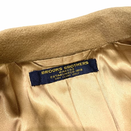 🐫80's〜 BROOKS BROTHERS CAMEL×WOOL COAT size M程