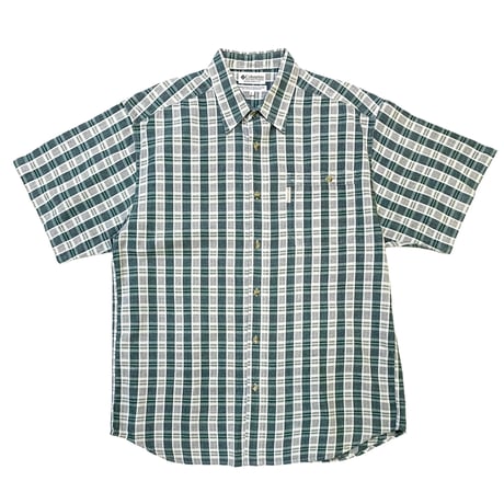 COLUMBIA S/S CHECK SHIRT size L
