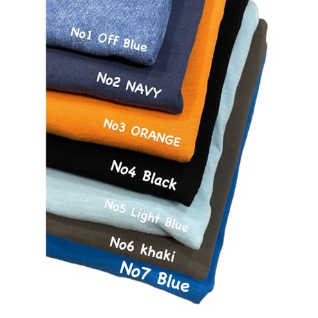 “ SPIRIT JERSEY “ L/s Tee Size XS~XL Off Blue.Navy.Orange.Black.Light Blue.Khaki.Blue