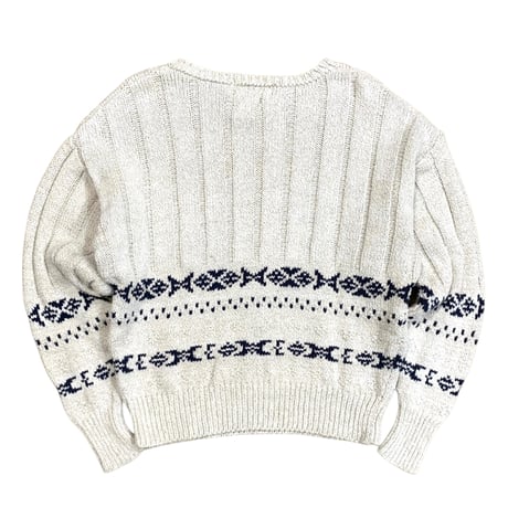 POLO RALPH LAUREN MADE IN IRELAND COTTON×LINEN KNIT size M程