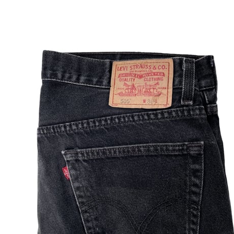 Levi’ 505 Black Denim Shorts Size-w36 MADE IN MEXICO