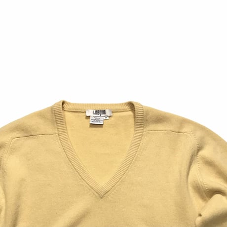 “l.magnum“ V-neck 100% PURE Cashmere  Size-M程