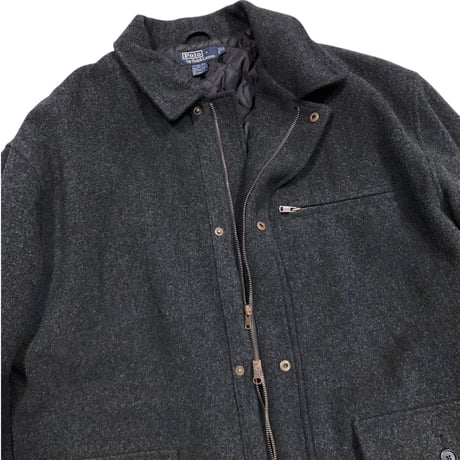 Polo Ralph Lauren Quilting Linerd Wool Half Coat size XL