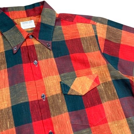 〜70's CALIFORNIA B.D/OPEN COLLAR SHIRT size M