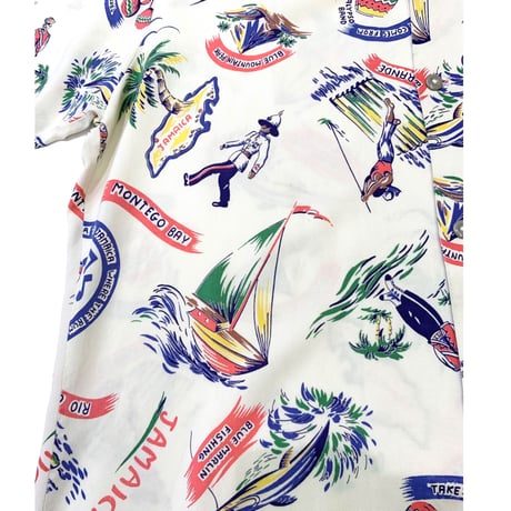 Vintage Jamaica Rayon Shirt size M