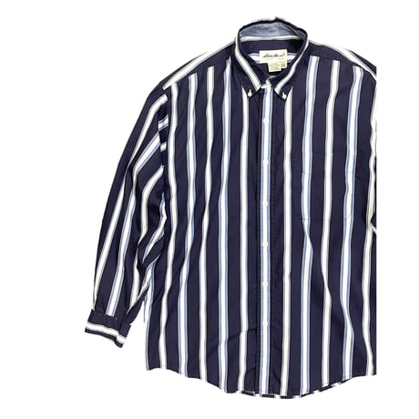 Eddie Bauer Stripe B.D Shirt Size-M