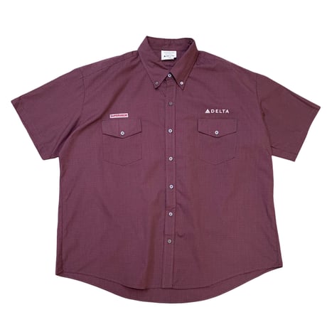 BIG SIZE DELTA PINCHECK WORK SHIRT size XXXL