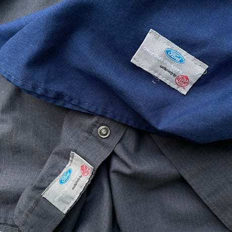 FORD Mechanic S/s Work Shirts Size-L Official No1 No2