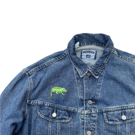 Lee Denim Jkt  “ The Magic School Bus “ Size-XL 90s~ MADE IN USA
