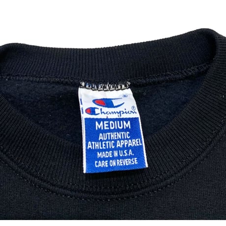 90's CHAMPION BLACK SWEATER size M・MADE IN USA🇺🇸