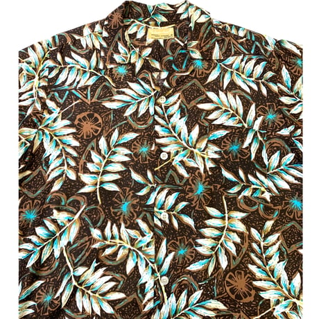VINTAGE RAYON HAWAIIAN SHIRT size M・MINT CONDITION