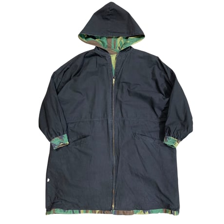 Black×Camo Reversible Cotton Coat size S-M