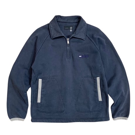 GAS HALF ZIP SWEAT PULLOVER size M