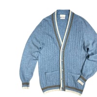 Burberrys 100% Pure Cashmere Cardigan 60s or 70s~ Size-38M程   MADE IN SCOTLAND