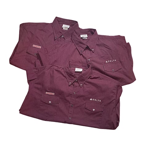 BIG SIZE DELTA PINCHECK WORK SHIRT size XXXL