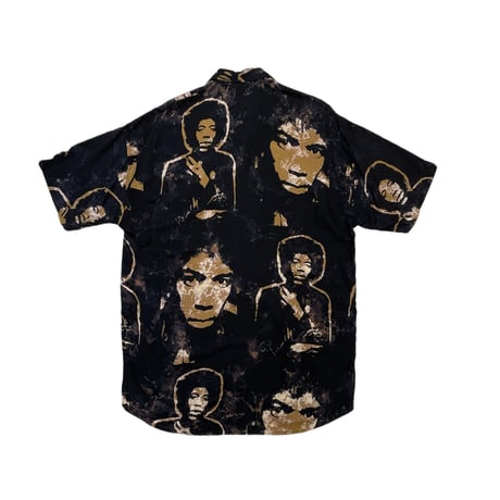 Jimi Hendrix 🔥 100% RAYON Shirt Size-L