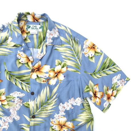 TWO PALMS Aloha Shirt Size-S MADE IN HAWAII🤙