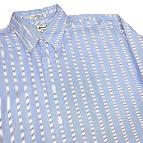 90's L.L.Bean L/S STRIPE SHIRT size L〜XL程度