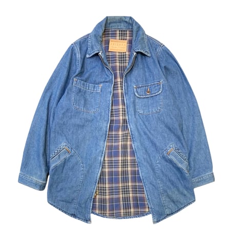WOMEN'S  90's DENIM SHIRT JACKET MADE IN USA🇺🇸 WOMEN'S・L