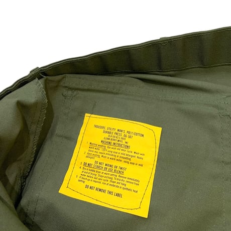 DEAD STOCK 70-80's U.S.ARMY BAKER PANTS (POLYESTER×COTTON) size 36,38inch