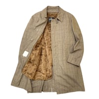 70's RAINFAIR CHECK COAT size 44