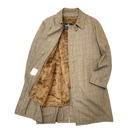 70's RAINFAIR CHECK COAT size 44