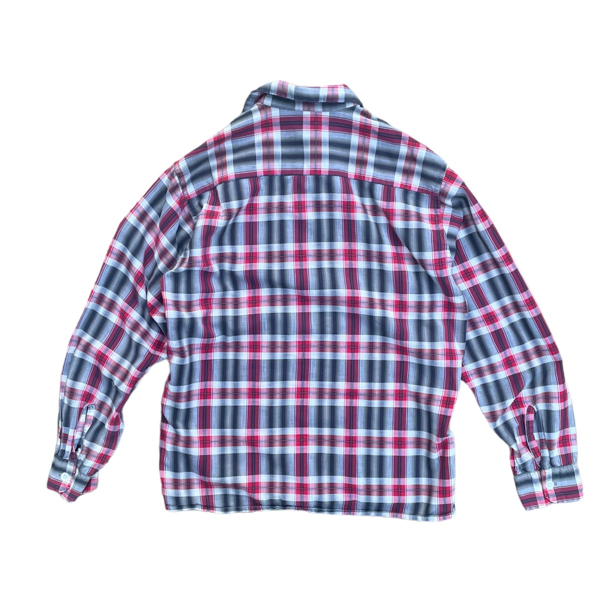 Lanier by oxford Open collar Cotton Shirt Size-