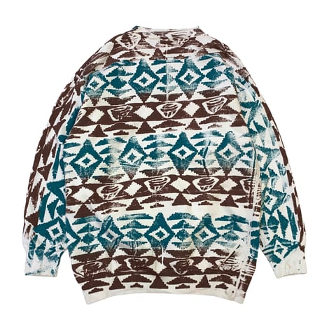 HAND PAINTED LITE SWEATER MADE IN USA size L程