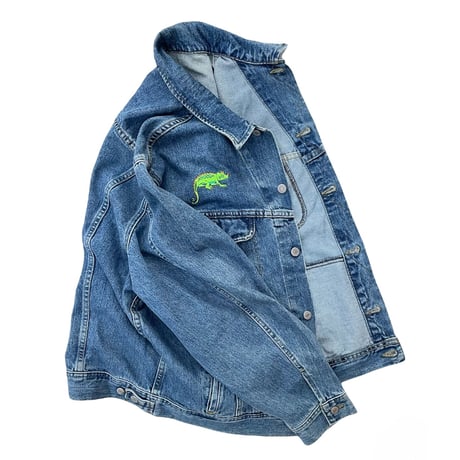 Lee Denim Jkt  “ The Magic School Bus “ Size-XL 90s~ MADE IN USA
