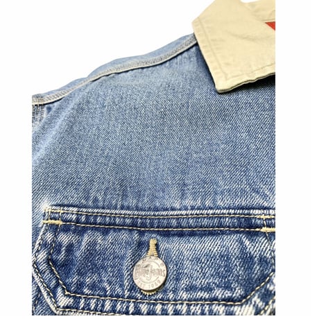 GAP BLUE JEANS  FLEECE LINER DENIM JACKET size M程