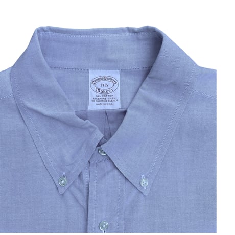 Brooks Brothers makers Oxford S/s Shirts Size-L MADE IN USA
