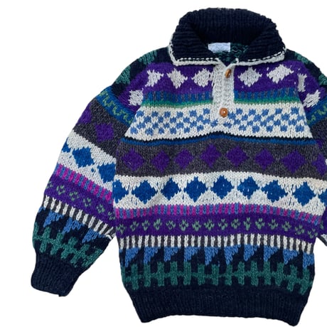 Otavalo Wool Knit Size-L MADE IN ECUADOR
