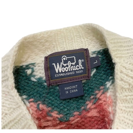 90's WOOLRICH HANDKNIT SWEATER size WONEN'S・L