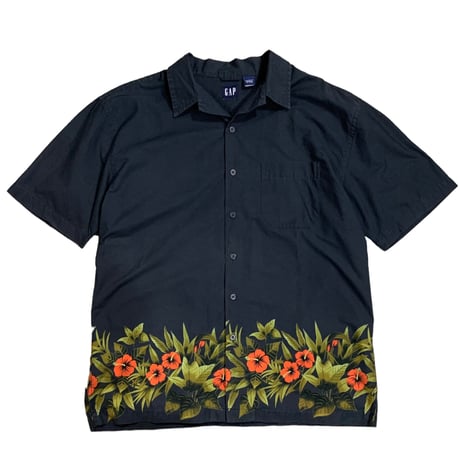 00's GAP COTTON ALOHA SHIRT size L