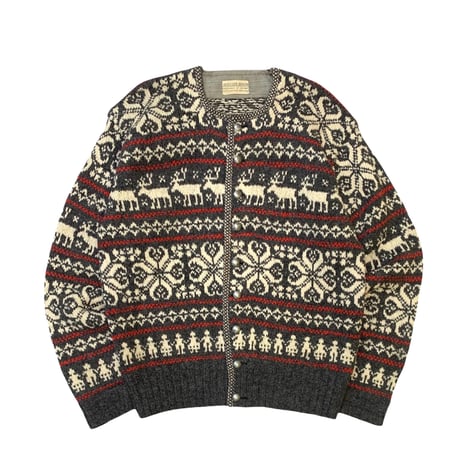 🇳🇴HAND MADE NORWAY CARDIGAN size XL程