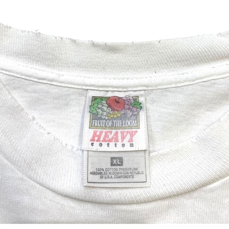 90-00's GTE VISA DOG DAMAGED T-SHIRT size XL