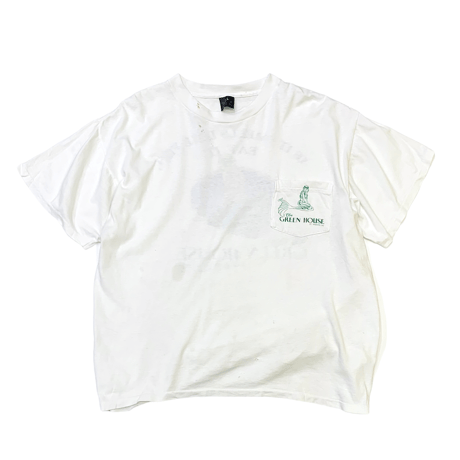 80's GREEN HOUSE POCKET T-SHIRT MADE IN USA🇺🇸 size M程