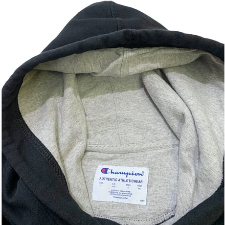 CHAMPION BLACK HOODIE size L