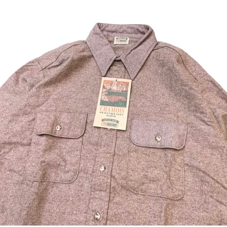 DEAD STOCK 90's FIVE BROTHER  CHAMOIS SHIRT size L MADE IN USA