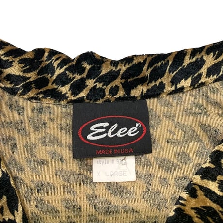 Velvet Leopard Print Shirt Made in usa🇺🇸 size XL