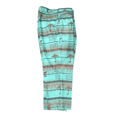 AFRICAN PATTERN 2TACK PANTS size 36inch程